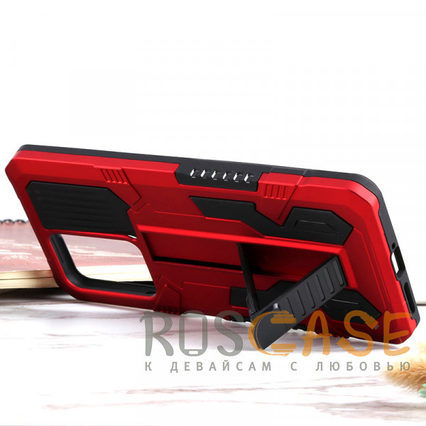 Изображение Красный Ironhide | Противоударный чехол-подставка для Xiaomi Redmi Note 12 Pro 5G / Poco X5 Pro