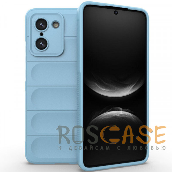 Фото Голубой Flex Silicone | Противоударный чехол для OnePlus Nord CE 5 5G / CE5 с защитой камеры и микрофиброй