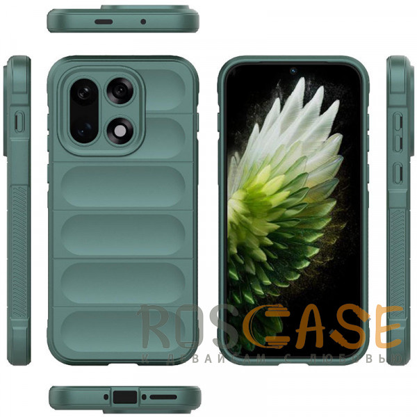 Фото Зеленый Flex Silicone | Противоударный чехол для OnePlus 15 5G с защитой камеры и микрофиброй