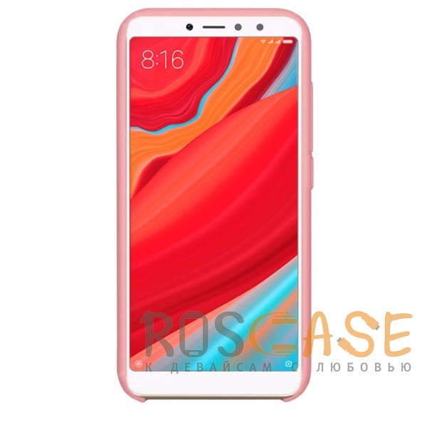 Фотография Розовый / Flamingo Силиконовый чехол для Xiaomi Redmi S2 с покрытием soft touch