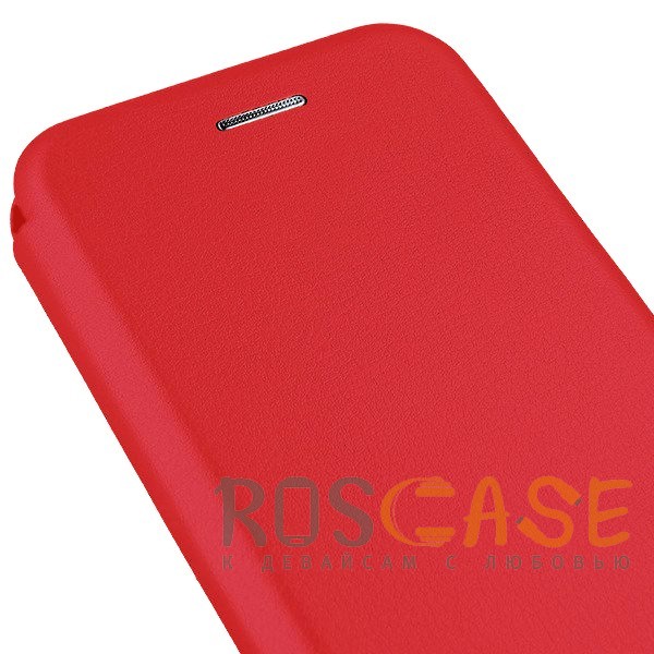 Фото Красный Open Color | Чехол-книжка для Samsung Galaxy S10e с функцией подставки и магнитом