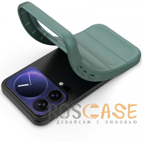 Фотография Зеленый Flex Silicone | Противоударный чехол для Xiaomi Mi 17 Pro Max с защитой камеры и микрофиброй