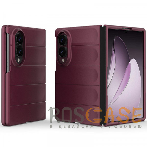 Фото Бордовый Flex Matte | Пластиковый чехол с Soft Touch покрытием для Samsung Galaxy Z Fold 8