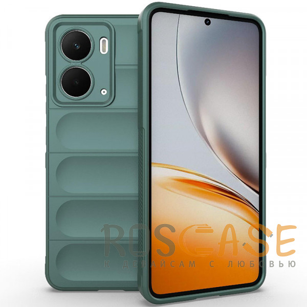 Фото Зеленый Flex Silicone | Противоударный чехол для Realme P3 5G / Neo 7X с защитой камеры и микрофиброй