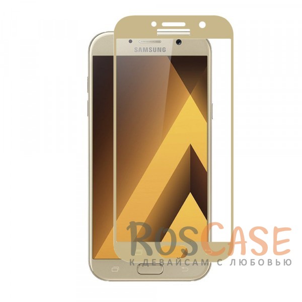 Фото Золотой CaseGuru | Полноэкранное защитное стекло для для Samsung A520 Galaxy A5 (2017)