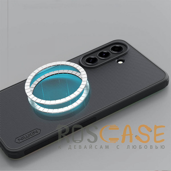 Фотография Черный Nillkin Super Frosted Shield Magnetic | Пластиковый чехол с поддержкой Magsafe для Samsung Galaxy A57 5G