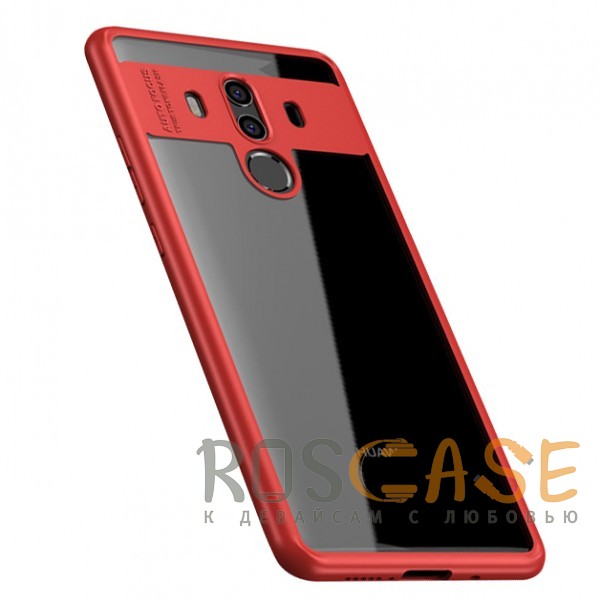 Фото Красный / Red Rock Clarity | Прозрачный чехол для Huawei Mate 10 Pro с противоударным бампером