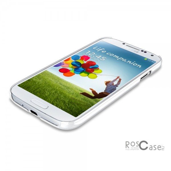 Изображение Белый / Infinity White / SGP10222 Глянцевая пластиковая накладка SGP Ultra Thin Air с противоударной защитой корпуса для Samsung i9500 Galaxy S4 (+ пленка)