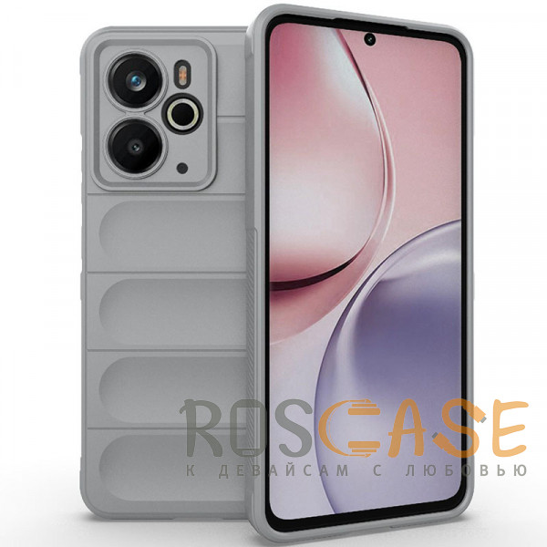 Фото Серый Flex Silicone | Противоударный чехол для Realme 14 5G с защитой камеры и микрофиброй