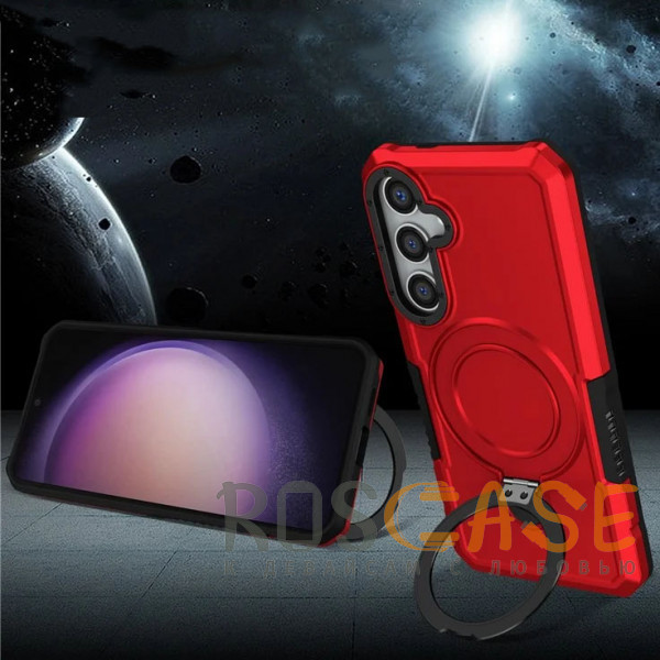 Фотография Красный Magnetic Armor Ring | Противоударный чехол с MagSafe и кольцом для Samsung Galaxy S26