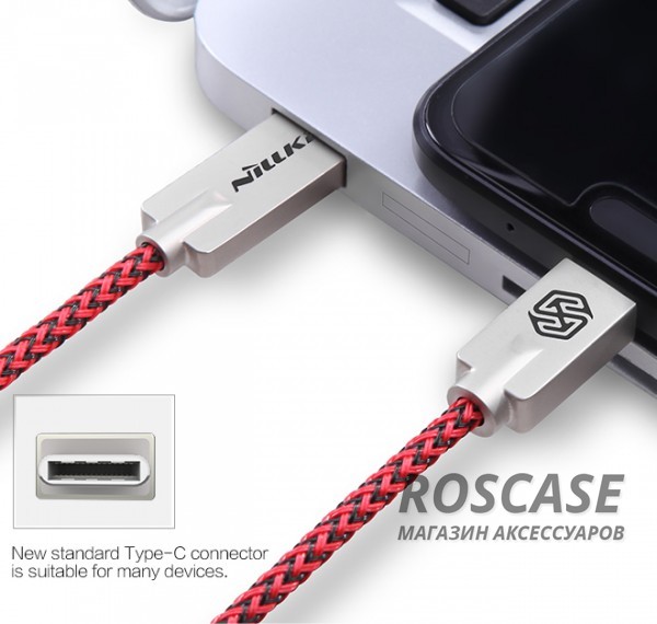 Фотография Красный Кабель Nillkin Chic USB to Type-C (1m)