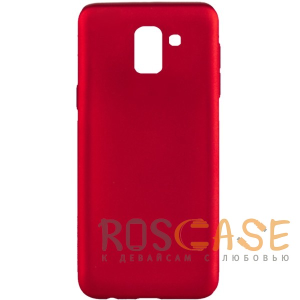 Фото Красный J-Case THIN | Гибкий силиконовый чехол для Samsung J600F Galaxy J6 (2018)