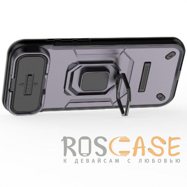 Фотография Фиолетовый Transformer Ring Holder | Противоударный чехол с кольцом и шторкой камеры для iPhone 17 Air