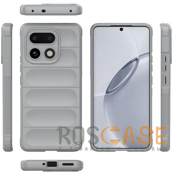 Фото Серый Flex Silicone | Противоударный чехол для Realme 16 Pro Plus с защитой камеры и микрофиброй
