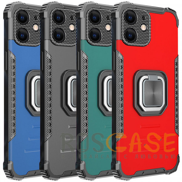 Фото Brutal | Противоударный чехол с кольцом для iPhone 11 с защитой камеры
