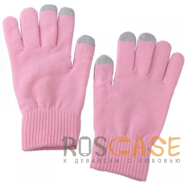 Фото Светло-розовый Перчатки Touch Glove для сенсорных (емкостных) экранов