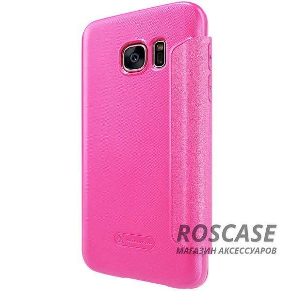 Фотография Розовый Nillkin Sparkle | Чехол-книжка с функцией Sleep Mode для Samsung G930F Galaxy S7
