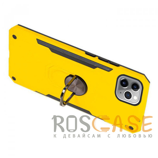 Фотография Желтый Противоударный чехол SG Ring под магнитный держатель для iPhone 11 Pro