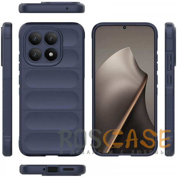 Фото Темно-синий Flex Silicone | Противоударный чехол для Xiaomi Mi 15T с защитой камеры и микрофиброй