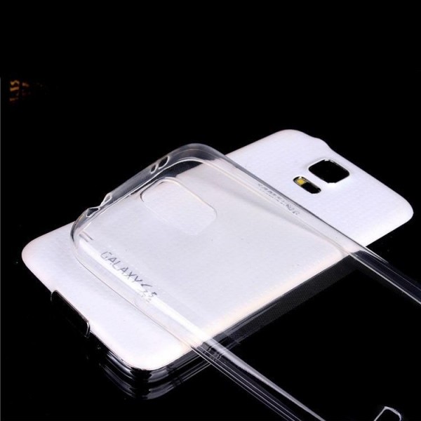 Фотография Прозрачный Ультратонкий силиконовый чехол для Samsung G900 Galaxy S5
