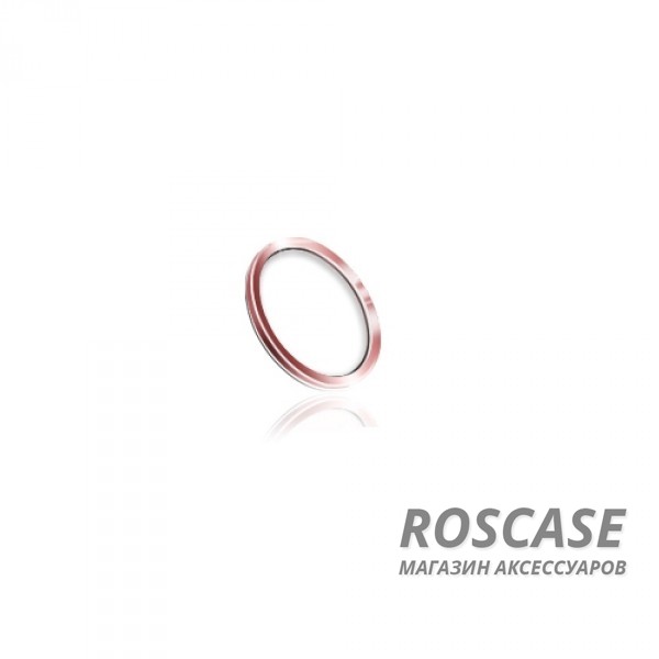 Фото Розовый / Rose Gold Rock Touch ID Button | Наклейка на кнопку для Apple iPhone 5S/SE/6/6S/6+/6S+
