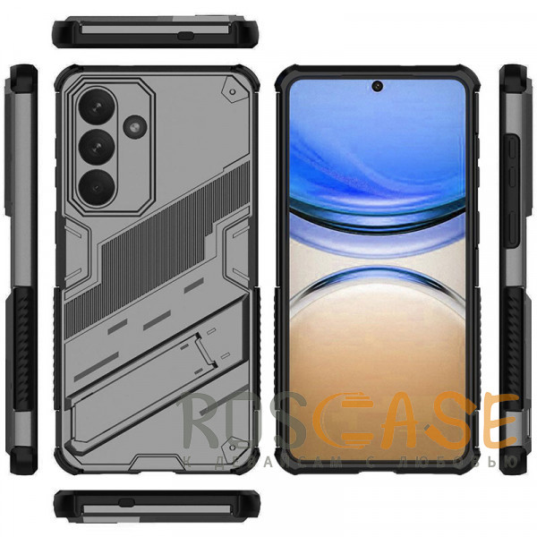 Изображение Серый Megatron | Противоударный чехол-подставка для Samsung Galaxy S26 Plus с защитой камеры