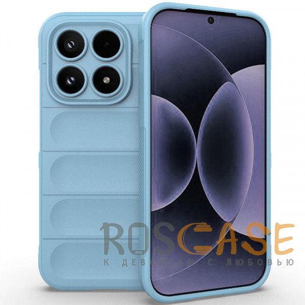 Фото Голубой Flex Silicone | Противоударный чехол для Xiaomi Mi 17 с защитой камеры и микрофиброй