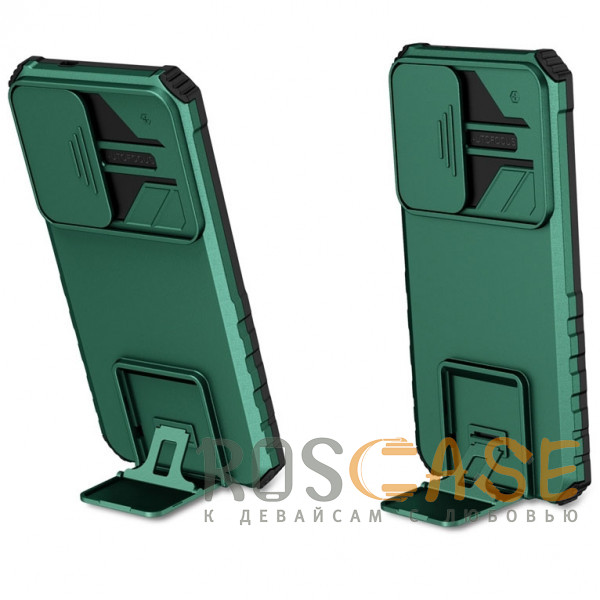 Фотография Зеленый CamShield Holder | Противоударный чехол-подставка для Samsung Galaxy S25 Plus / S24 Plus 5G с защитой камеры