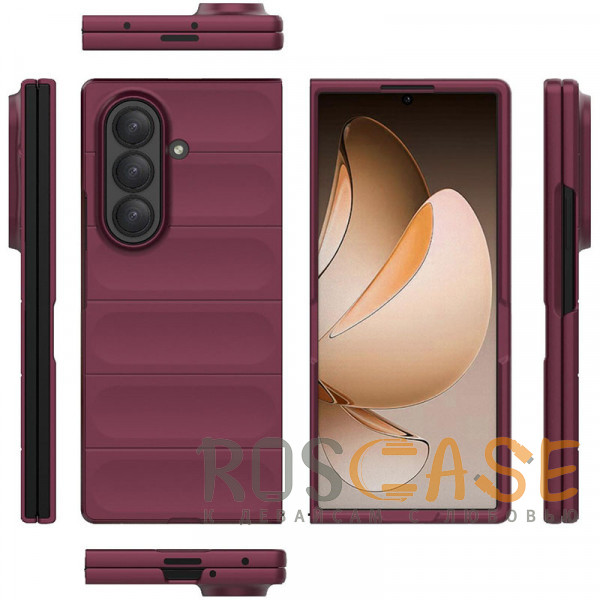 Фото Бордовый Flex Matte | Пластиковый чехол с Soft Touch покрытием для Samsung Galaxy Z Fold 7