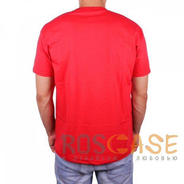 Фотография Красный Muscle Rabbit | Мужская футболка с принтом качка "Get big fast"