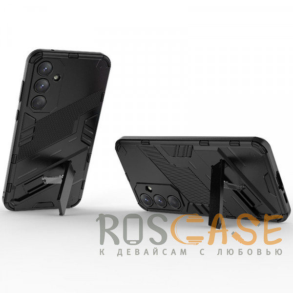 Фотография Черный Megatron | Противоударный чехол-подставка для Samsung Galaxy A55 с защитой камеры