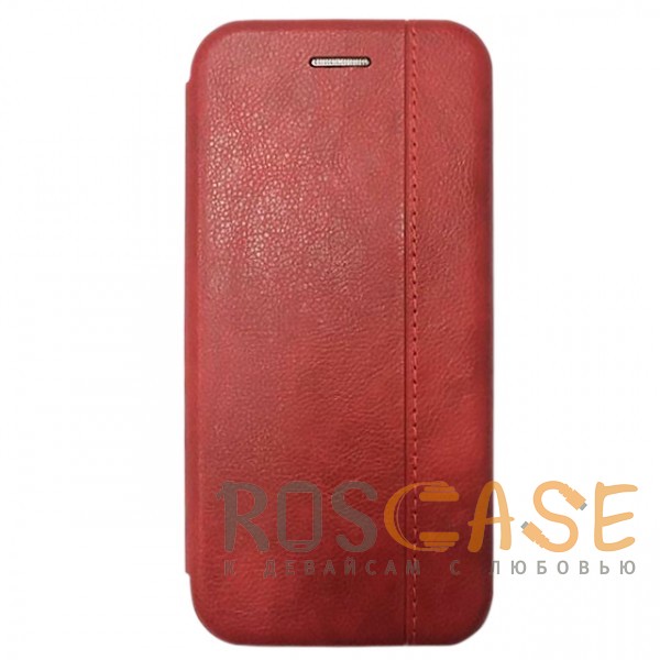 Фото Красный Open Color 2 | Чехол-книжка на магните для Huawei Honor 9 Lite с подставкой и внутренним карманом