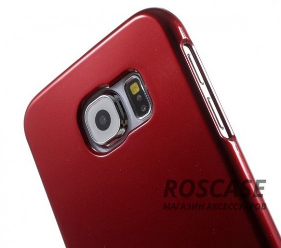 Фото Красный Mercury Jelly Pearl Color | Яркий силиконовый чехол для для Samsung Galaxy S6 G920F/G920D Duos