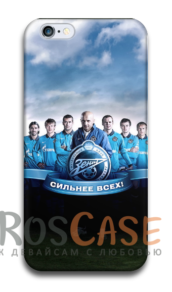 Фото Зенит Пластиковый чехол RosCase "Футбольные команды" для iPhone 5/5S/SE