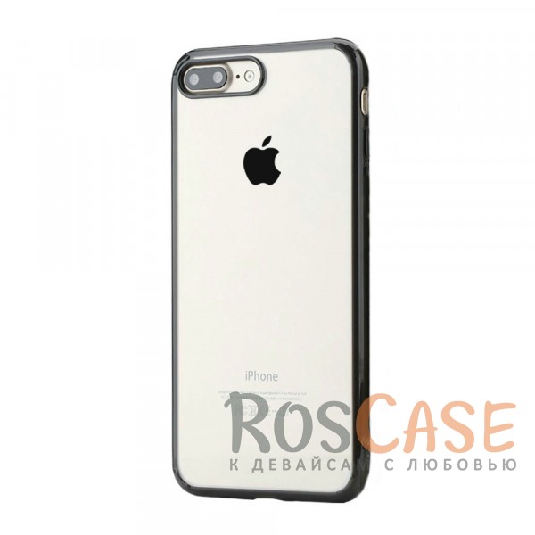 Фотография Черный / Transparent black Rock Pure | Пластиковый чехол для Apple iPhone 7 plus / 8 plus (5.5") с дополнительной защитой углов и кнопок