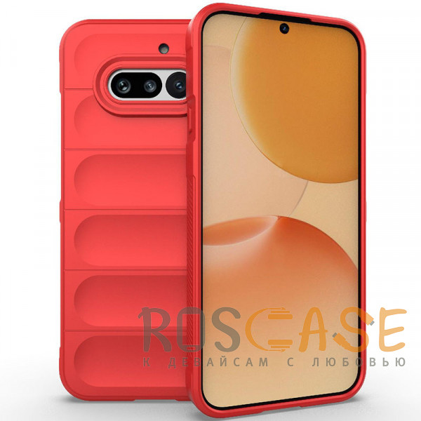 Фото Красный Flex Silicone | Противоударный чехол для Nothing Phone 4a с защитой камеры и микрофиброй