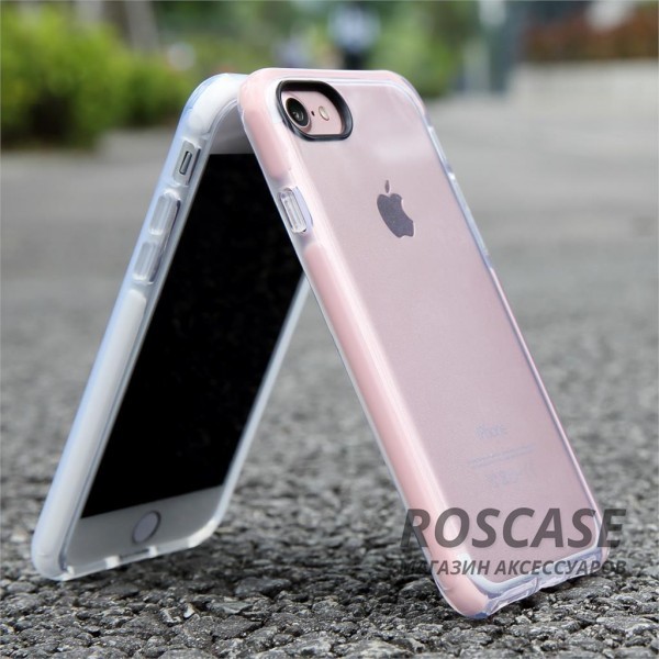 Изображение Розовый / Transparent pink Rock Guard | Чехол для Apple iPhone 7 / 8 (4.7") с цветной окантовкой