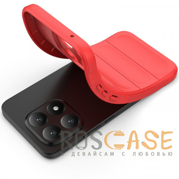 Фотография Красный Flex Silicone | Противоударный чехол для Xiaomi Mi 15T с защитой камеры и микрофиброй