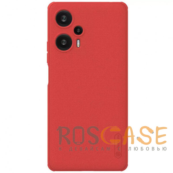 Фото Красный Nillkin Super Frosted Shield Pro | Матовый пластиковый чехол для Xiaomi Redmi Note 12 Turbo / Poco F5