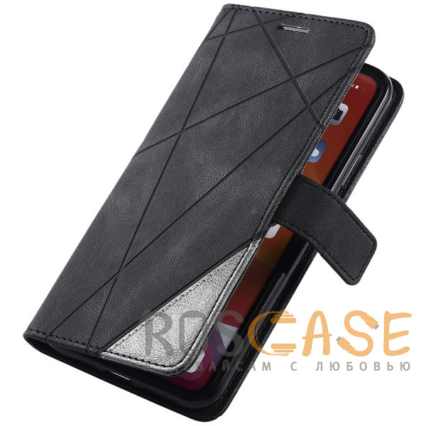 Фотография Черный Retro Book | Кожаный чехол книжка кошелек из Premium экокожи для Xiaomi Poco X3 (NFC) Pro