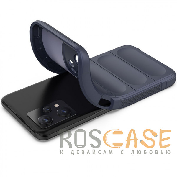 Фотография Темно-синий Flex Silicone | Противоударный чехол для Realme 9 4G, 9 Pro Plus, Narzo 50 Pro с защитой камеры и микрофиброй