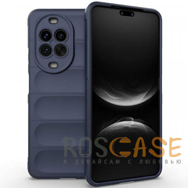 Фото Темно-синий Flex Silicone | Противоударaный чехол для Huawei Nova 14 Pro с защитой камеры и микрофиброй