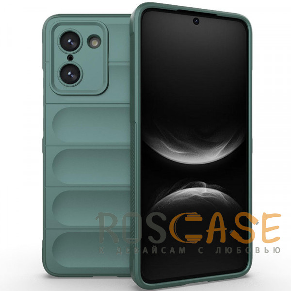 Фото Зеленый Flex Silicone | Противоударный чехол для OnePlus Nord CE 5 5G / CE5 с защитой камеры и микрофиброй