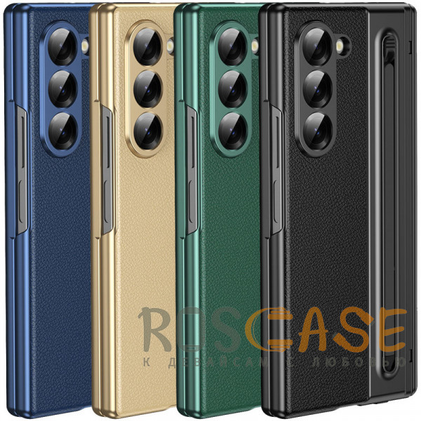 Фото Чехол 3D с кожаной вставкой и стилусом для Samsung Galaxy Z Fold 7