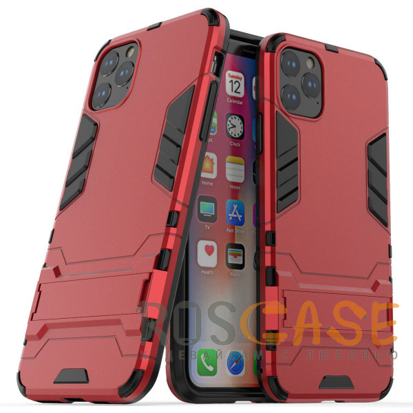 Фотография Красный Transformer | Противоударный чехол-подставка для iPhone 12 Pro Max с мощной защитой корпуса