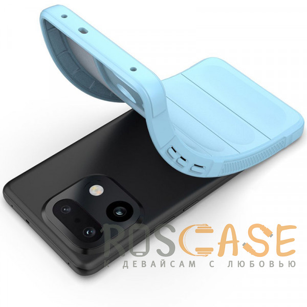 Фотография Голубой Flex Silicone | Противоударный чехол для Realme 16 Pro Plus с защитой камеры и микрофиброй