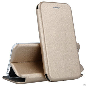 Open Color | Кожаный чехол-книжка для Samsung Galaxy A7 (2018) с функцией подставки и магнитом