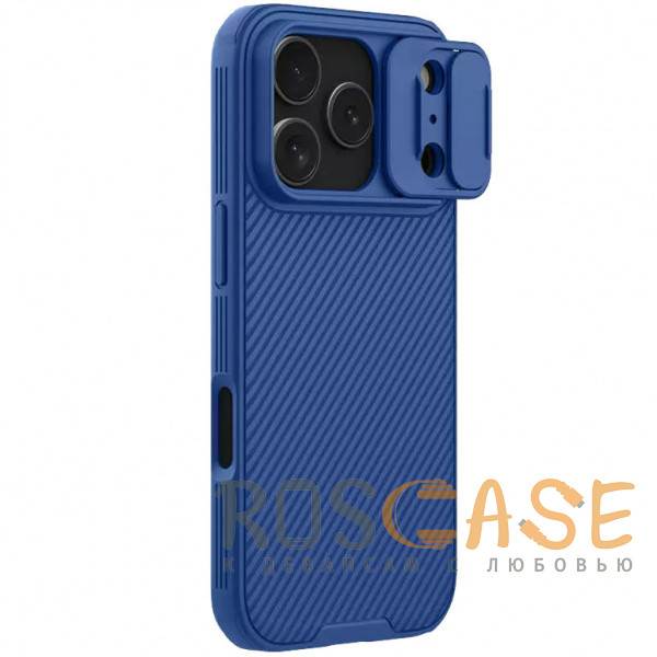 Фотография Синий Nillkin CamShield Pro | Чехол из пластика и TPU с защитой камеры для iPhone 17 Pro