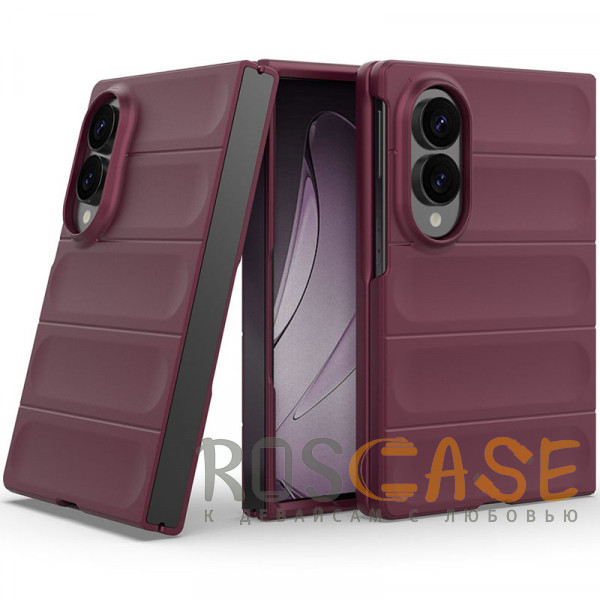 Фотография Бордовый Flex Matte | Пластиковый чехол с Soft Touch покрытием для Samsung Galaxy Z Fold 8