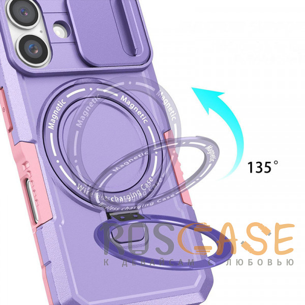 Фото Фиолетовый CamShield MagSafe | Противоударный чехол для iPhone 17 со шторкой для камеры